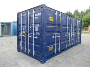 blue container