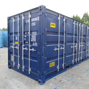 blue container