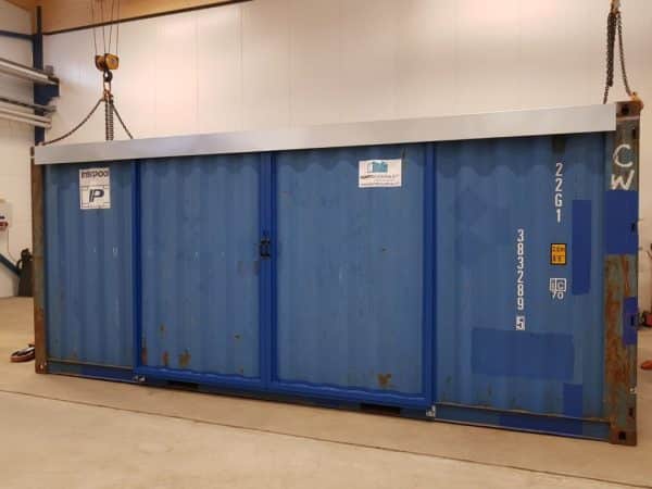 20ft Hi Cube Container (9′ 6″ high) suitable for IBC storage Sliding Door - Image 2