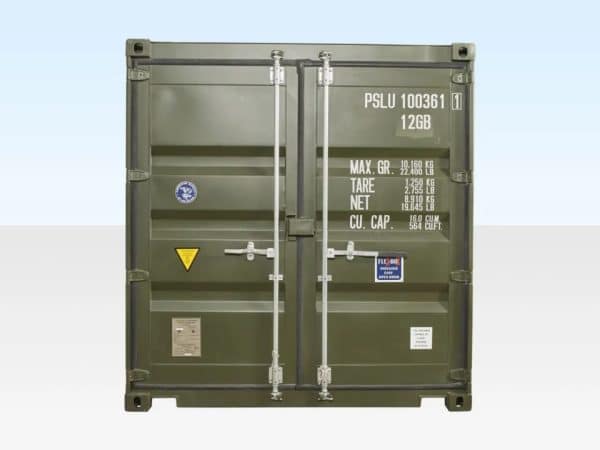 10ft x 8ft Shipping Container (One Trip) Green (RAL 6007) - Image 3