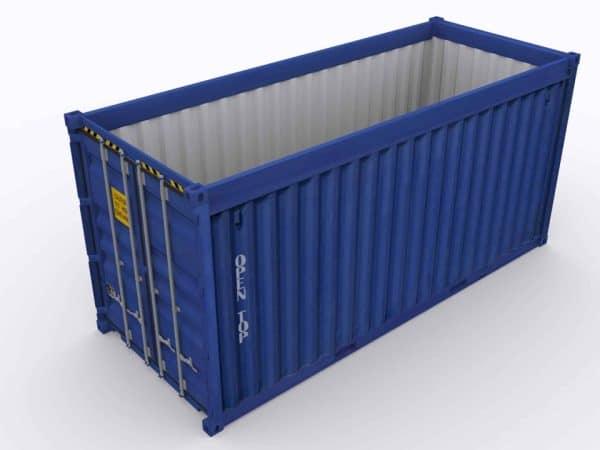 40ft open top container