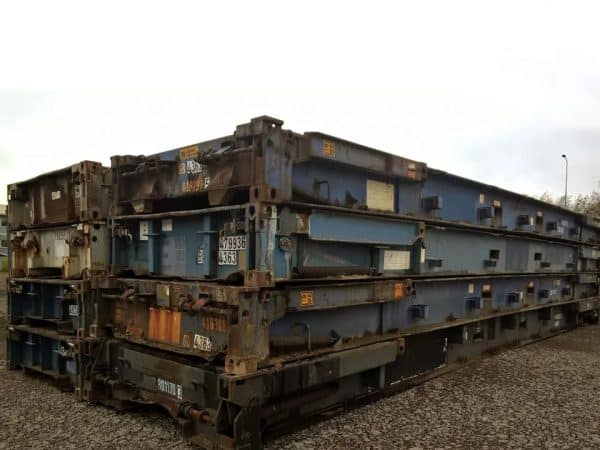 40ft x 8ft Used Shipping Container – Flat-Rack - Image 2