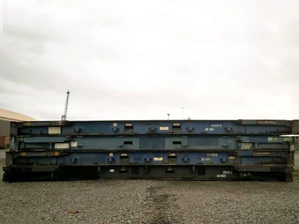 40ft x 8ft Used Shipping Container – Flat-Rack - Image 3