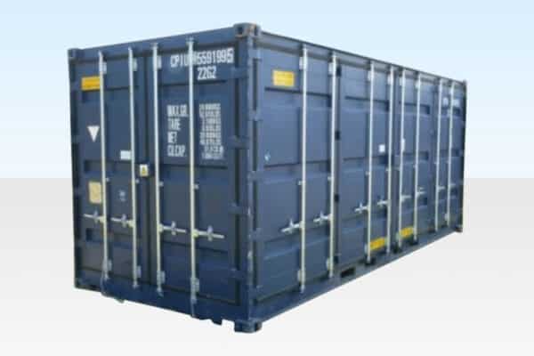 20ft open side container