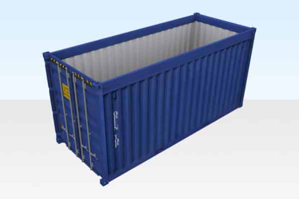 20ft open top container
